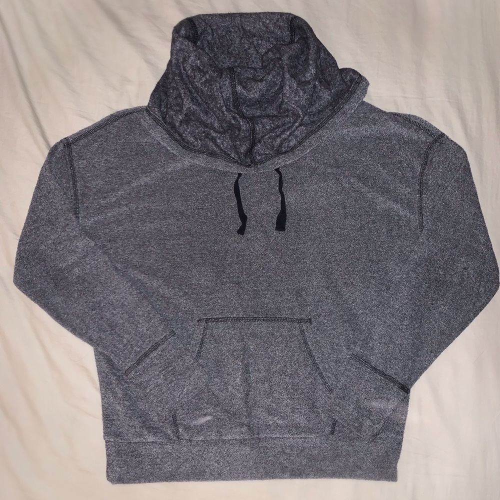 Kensie Performance Gray Cowl-Neck Sweatshirt